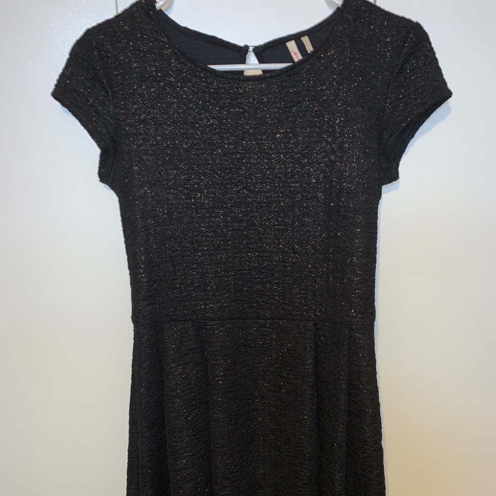 Black and gold sparkly dress